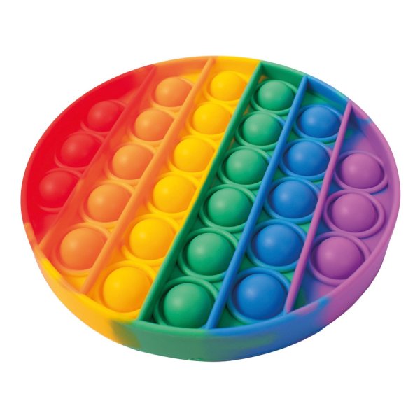 Pop fidget regnb�gsf�rgad cirkel � 12,5 cm