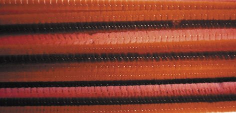 20 chenillepinnar 6 mm blandade r�da f�rger