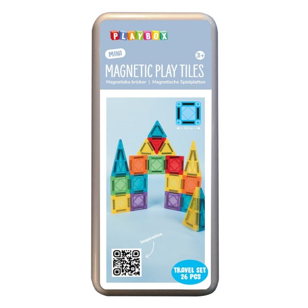 Magnetiska brickor resekit - 26 delar Magnetiska brickor resekit - 26 delar