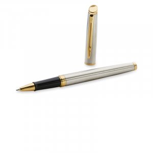 Rollerballpenna Waterman Hmisphre - Rostfritt stl Gold Trim - Fine Svart