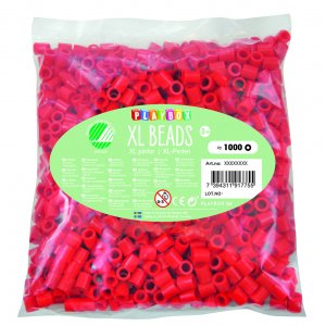 Rörpärlor XL 1000 st röd Rörpärlor XL 1000 st röd