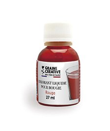 Färgvätska för ljus 27 ml - röd Färgvätska för ljus 27 ml - röd