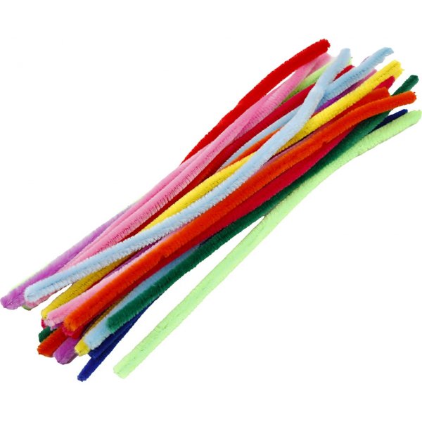 Piprensare - Ø9 mm - mixade färger - 200 st Piprensare - Ø9 mm - mixade färger - 200 st
