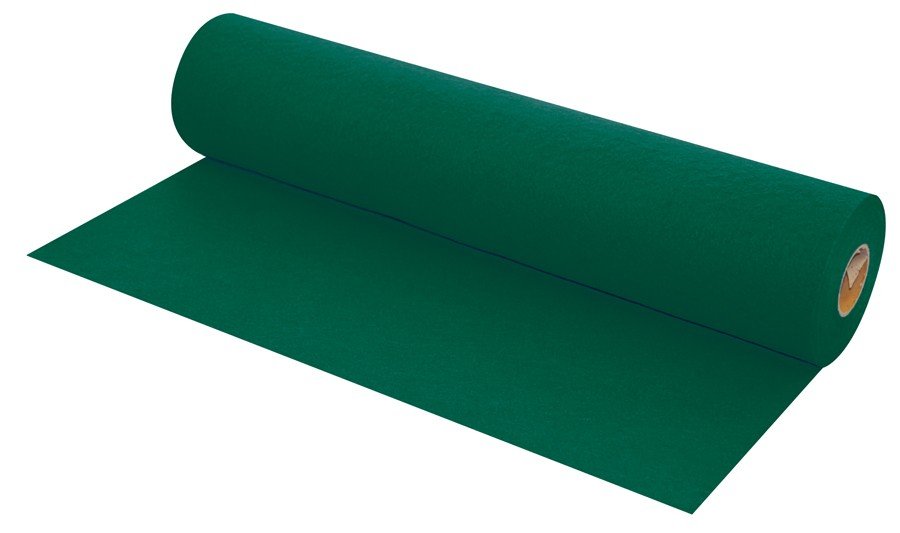 Filtrulle Mørkegrøn - Filt stof, Filt & filtark, Stof