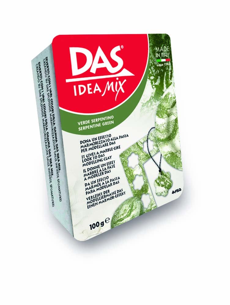 DAS Idea Mix 100g - Grön - Lufttorkande modellera, Modellera, Pyssel för barn, Hobbymaterial, Pyssla