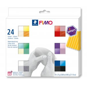 Modellera Fimo Effect 25g - 24 Frger