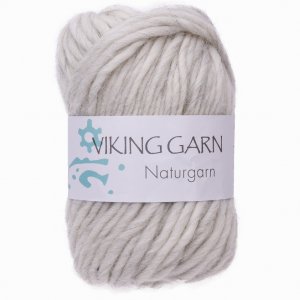 Viking garn Naturgarn 50 g Hvitgr (611)