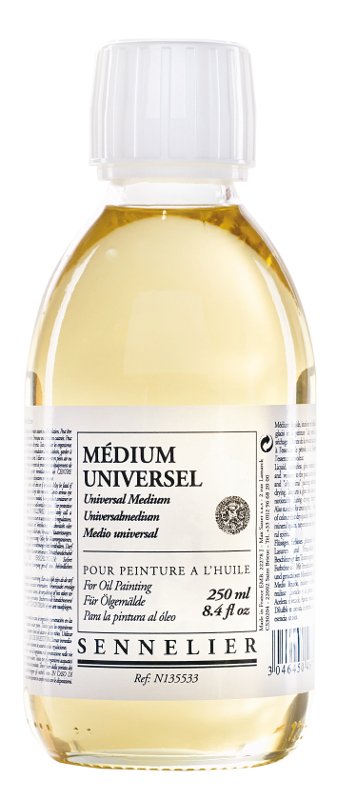 Oliemedium Sennelier 250 ml - Universal Medium - Medium til oliemaling, Malermedium, Fernis og kunstner medier til kunstmaling