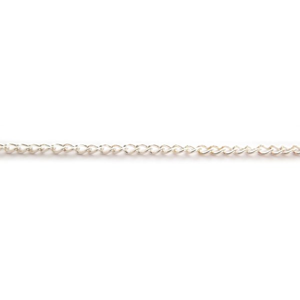 Silverkedja 1 meter, 4x2 mm Silverkedja 1 meter, 4x2 mm