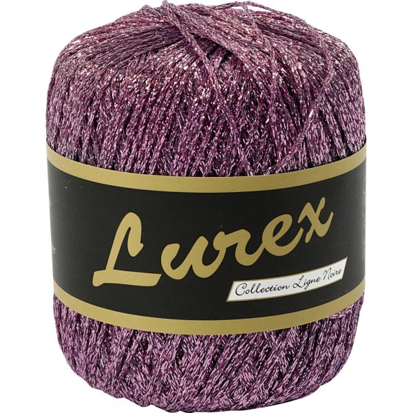 Lurex Garn - lila - 25 g Lurex Garn - lila - 25 g