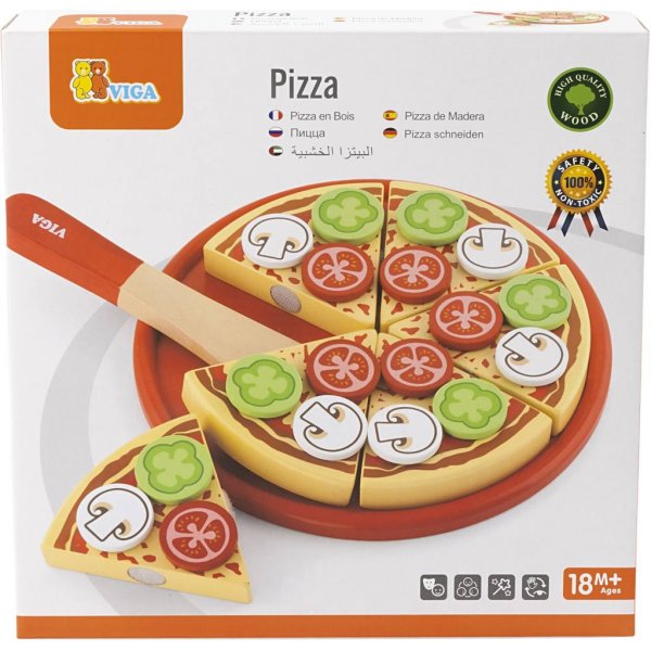 VIGA leksakspizza i trä VIGA leksakspizza i trä