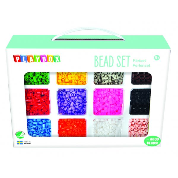 P�rlset 12 f�rger pastell & randig