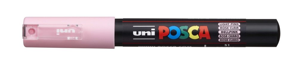 Uni Posca Marker PC-1MC - Light Pink (29) - Posca-penne, Markers, Penne, Penne, kridt & tusch