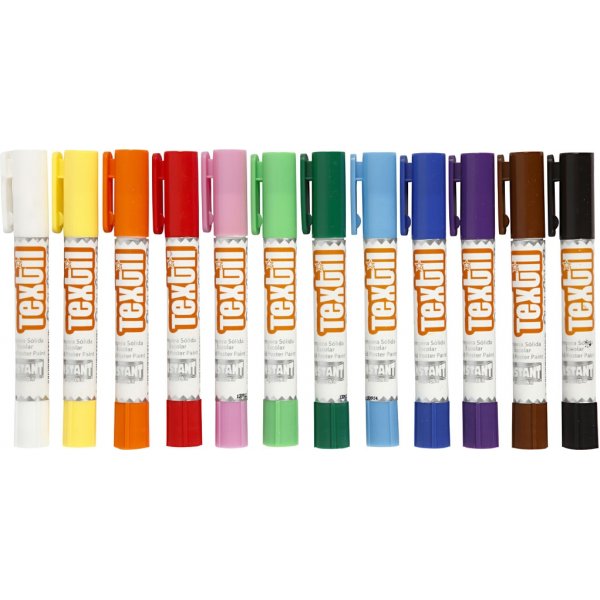 Playcolor Textilfärg - mixade färger - 12 st Playcolor Textilfärg - mixade färger - 12 st