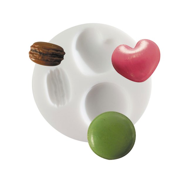 Mini silikonform för macarons, Ø 7 cm Mini silikonform för macarons, Ø 7 cm