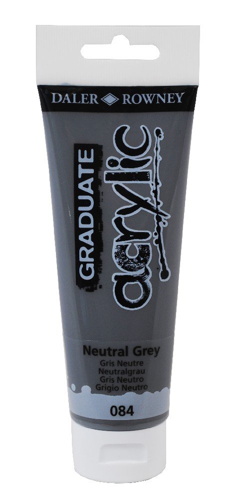 Akrylfärg Graduate 120 ml - Neutral Grey - Akrylfärger, Konstnärsfärger