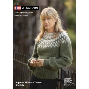 Mnsterkatalog Viking Barn & Dam (2128) - Picasso Tweed & Kid Silk