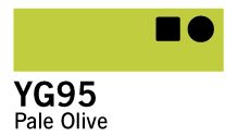 Copic Marker - YG95 - Pale Olive - Tuschpenne, Penne, Penne, kridt & tusch