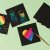 Skrapkartong regnb�ge 15 x 15 cm 10 st