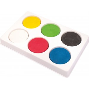 Fargepucker i palett -  44 mm 6 farger