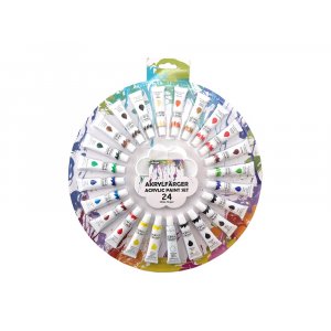 F�rg acryl rundplatta 24x12ml