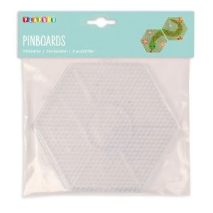 Pärlplattor Byggbara Hexagoner 2-pack - Transparenta Pärlplattor Byggbara Hexagoner 2-pack - Transparenta