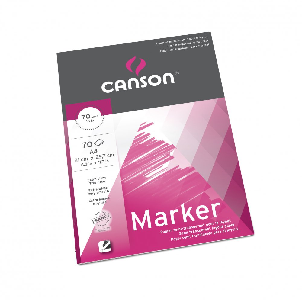 Canson Markerblok 70 g - A4 - Tusch blok, Blok