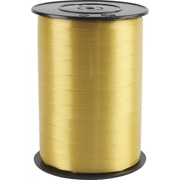 Presentsnöre - guld - blank - 250 m Presentsnöre - guld - blank - 250 m