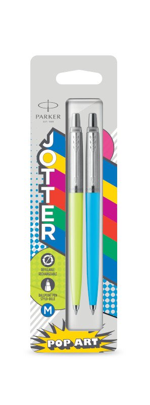 Kuglepen Parker Jotter ORIG 60S - Gul/Blå - Kuglepenne, Penne, Penne, kridt & tusch