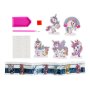 Diamond painting enh�rning - 5 motiv med strassp�rlor