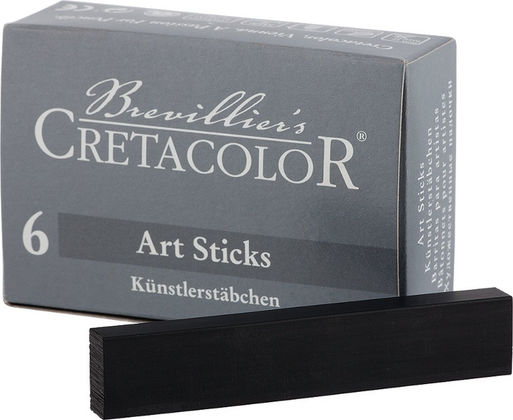 Pastelkridt Cretacolor ArtStick 13x6 mm - Nero ExtraSoft - Tørpastel, Kridt, Penne, kridt & tusch
