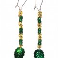 Kundebilde Paljetter Bladavlastning 12 x 18 mm - Gold High Gloss 2 g / - 33 stk.
