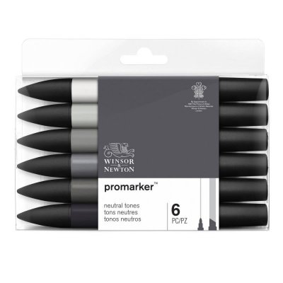 ProMarker W&N - Neutrale Toner 6 farver