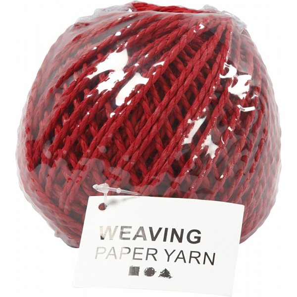 Paperyarn - röd - 40 m Paperyarn - röd - 40 m
