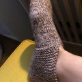 Kundbild Novita 7 Veljestä Nostalgia - Beige, Brun, Vit: Töflor. Herlig garn å strikke med....