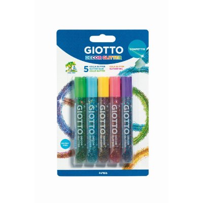 Giotto Glitterlim - 5-pak Confetti