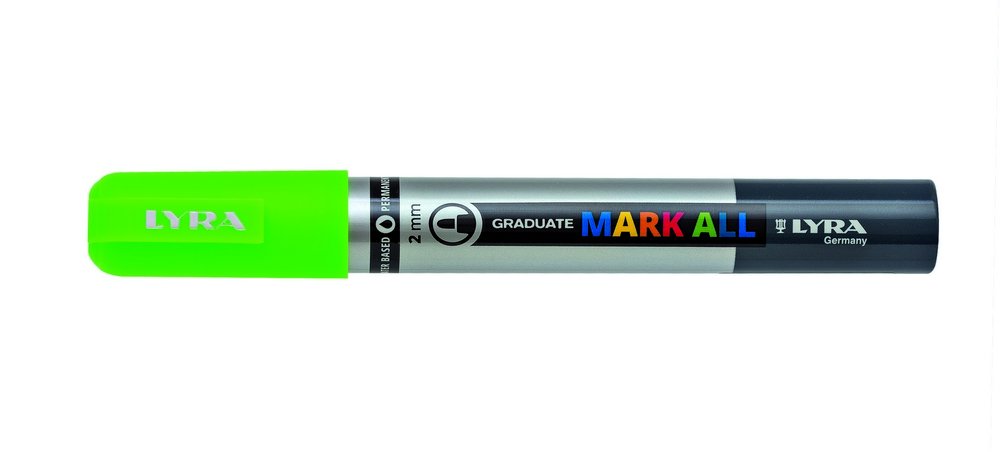 Merk Alle 2 mm Neon green - Lyra Mark All, Markers, Penner, Penner, fargestifter og blekk