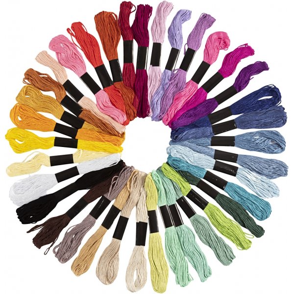 Harmoni Broderigarn - mixade färger - 42 bunt Harmoni Broderigarn - mixade färger - 42 bunt