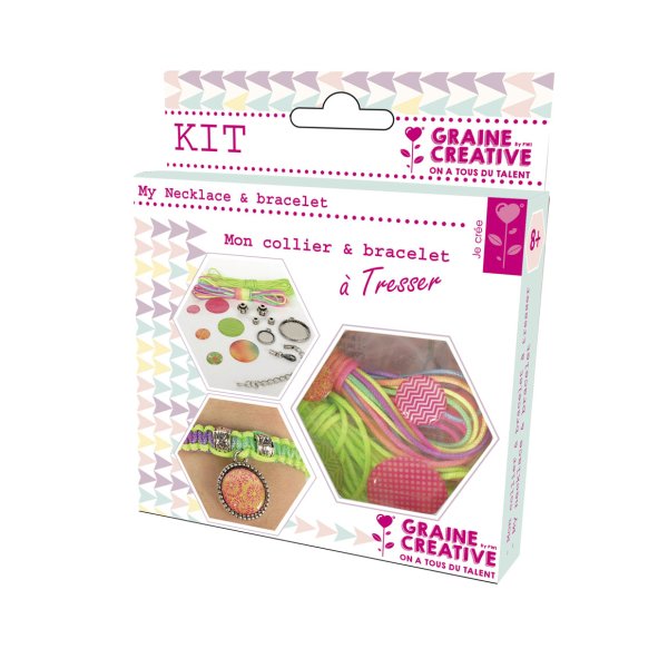 Armbands- och halsbandspaket i creacord 11 x 13 cm Armbands- och halsbandspaket i creacord 11 x 13 cm