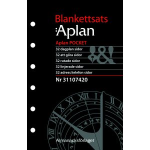 Sysyemkalender - Pocket Blankettsats - Almanacksfrlaget