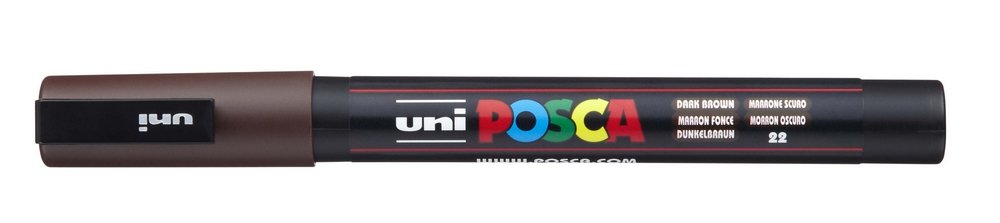 Uni Posca Marker PC-3M - Dark Brown (22) - Posca-penne, Markers, Penne, Penne, kridt & tusch