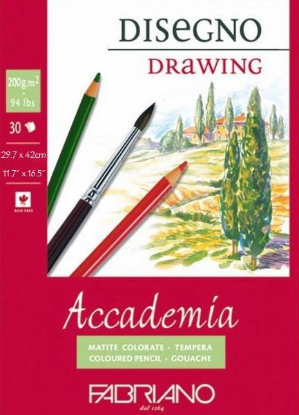 Accademia tegneblok, 429x594 mm - Tegneblok, Blok
