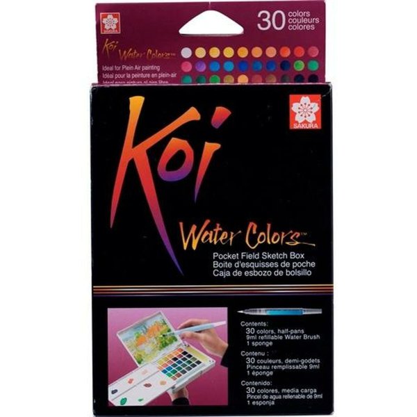 M�larset Sakura Koi Water Colors - 30 pennor + pensel