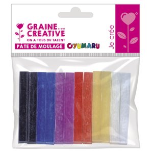 Set med 12 oyumaru-stavar, blandade färger Set med 12 oyumaru-stavar, blandade färger