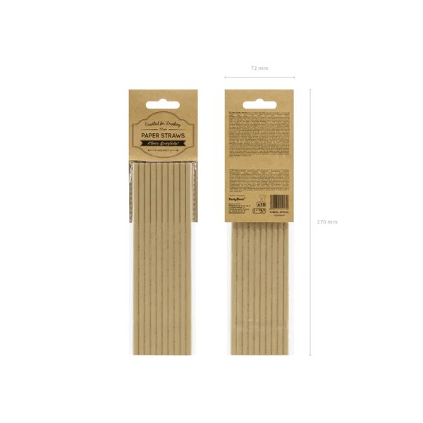 Kraftpapirsugerør 19,5 cm - 10-pak Kraftpapirsugerør 19,5 cm - 10-pak