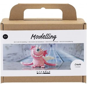 Mini DIY Kit Modeling, lys pink, Monster Sally
