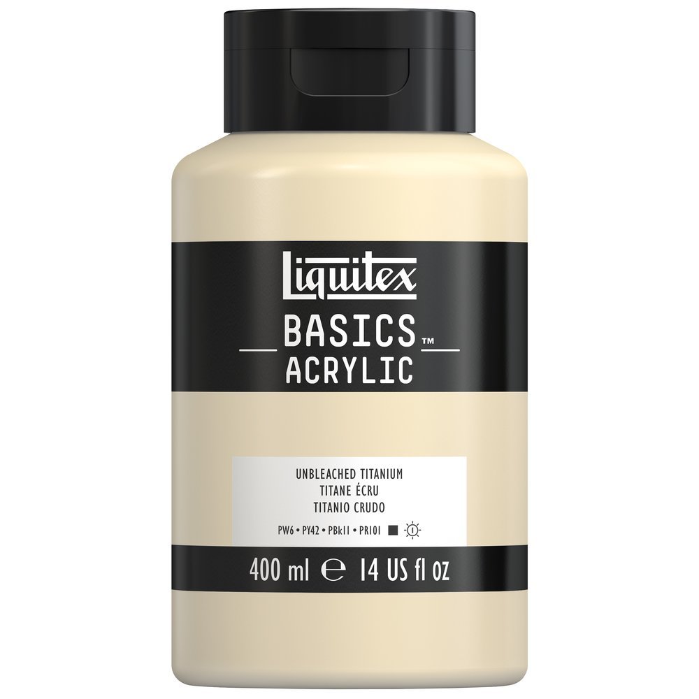 Akrylfärg - Liquitex Basics - 400ml - Unbleached Titanium - Akrylfärger, Konstnärsfärger