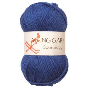 Viking garn Sportsragg 50 g Mellomblå (576) SR