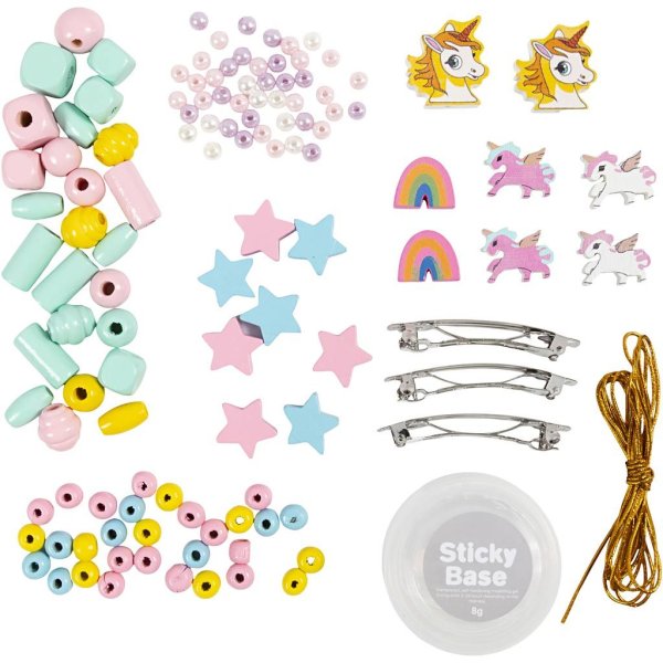 Mini DIY-sett Smykke Halskjede Armbånd Øredobber Lyseblå/Lyserød/Gul Mini DIY-sett Smykke Halskjede Armbånd Øredobber Lyseblå/Lyserød/Gul