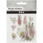 Washi stickers Blommor 25-60 mm 30 st